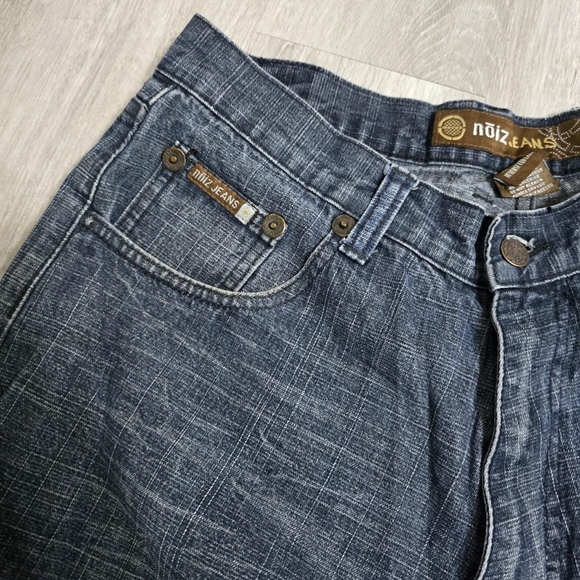 Vintage Y2K Noiz Jeans Blue Jeans Pants Embroidered Size 36x32 - Picture 6 of 7